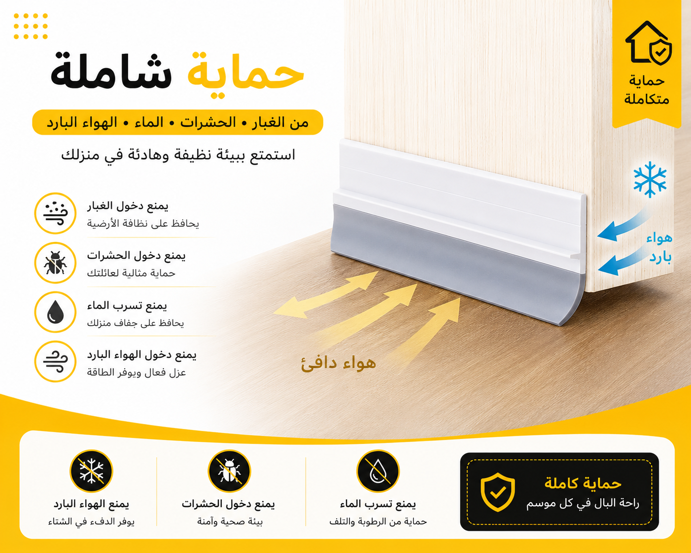 شريط لاصق عازل للحرارة ; التسربات و الحشرات